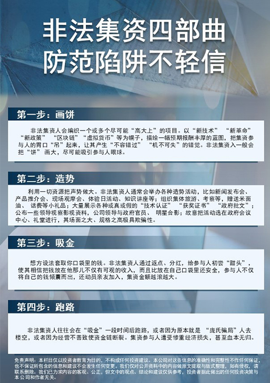 防范非法集资宣传活动海报-11